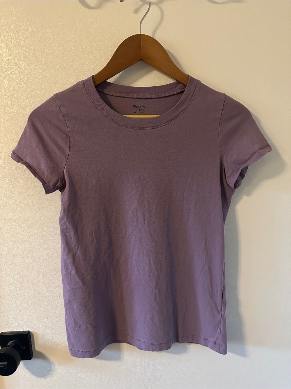 Madewell Short Sleeve Crewneck Tee in Lavender Purple
